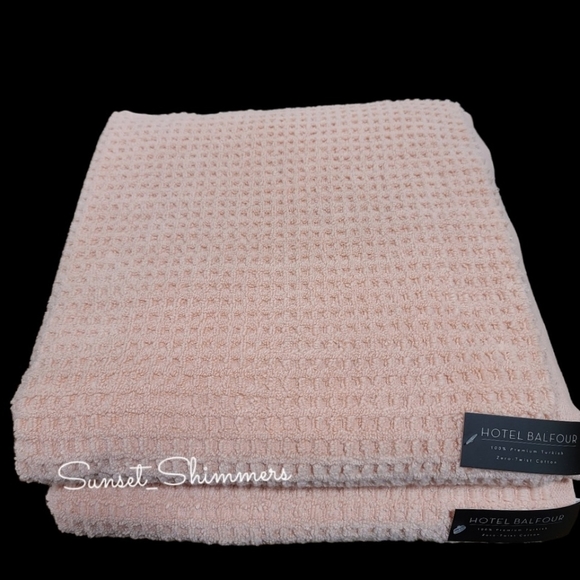 Hotel Balfour Bath 8pc Hotel Balfour Blush Pink Turkish Zero Twist
